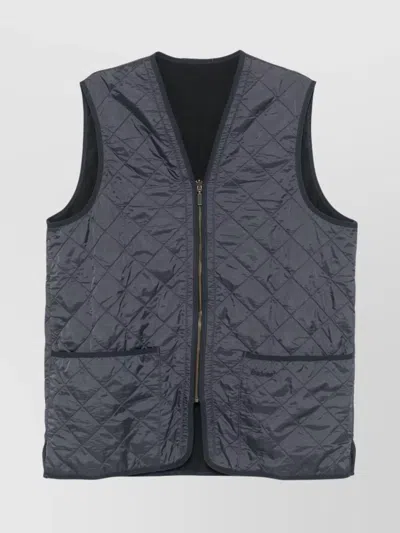 BARBOUR QUILTED SLEEVELESS WAISTCOAT ZIP