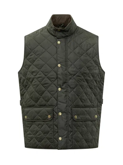 Barbour Quilted Vest With Lightweight Polyamide Lining In Sage