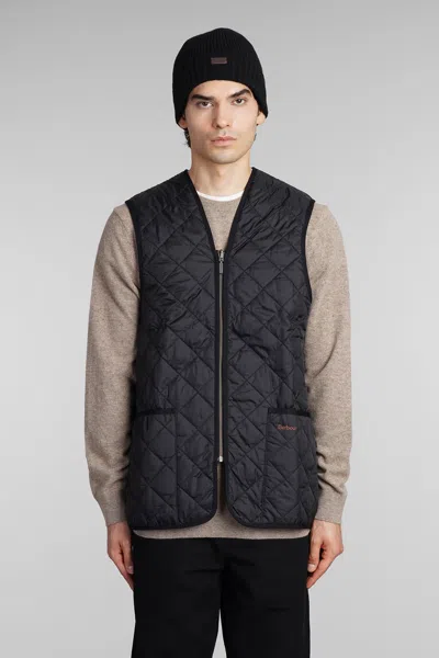 Barbour Quilted Waistco Vest In Black Polyamide