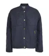 Barbour Wetherby Diamond Quilted Bomber Jacket In Blue