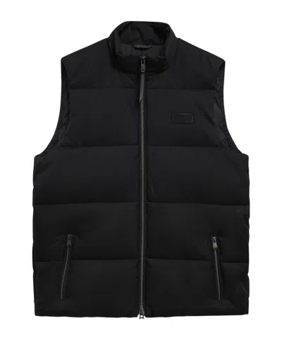 Barbour Quilted Zip Front Gilet In Black