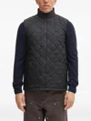 Barbour Quilted Zip Gilet In Black