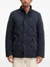 Barbour Quilted Zip Jacket In Blue