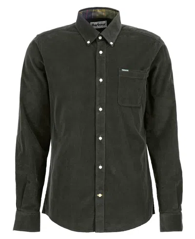 Barbour Ramsey Tailored Shirt In Verde Foresta