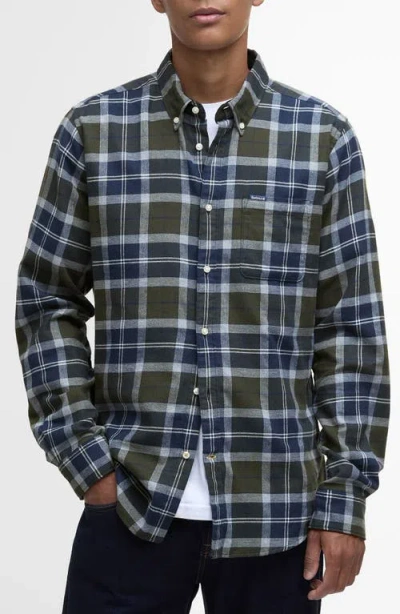 Barbour Rasay Plaid Brushed Cotton Button-down Shirt In Multi