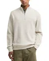 Barbour Ravensworth Quarter Zip Pullover In White