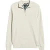 Barbour Ravensworth Quarter Zip Pullover In Neutral