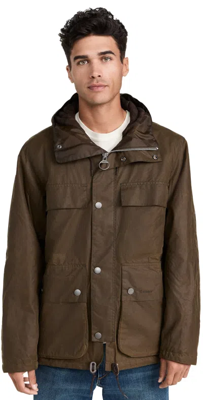 Barbour Re-engineered Durham Parka Jacket In Tan