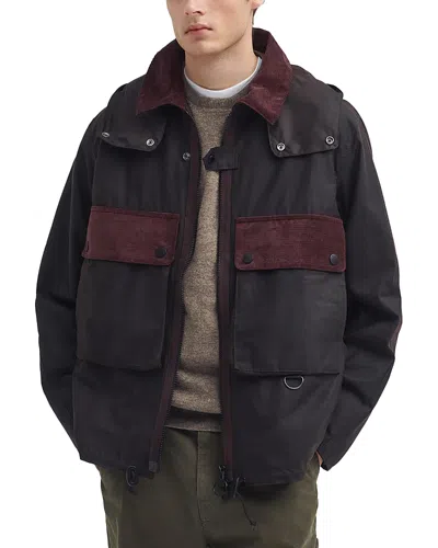 Barbour Re Engineered Spey Hooded Wax Jacket In Rustic