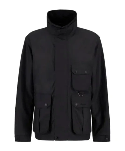 Barbour Re-engineered Utility Bedale Batik Jacket In Black