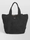 Barbour Rectangular Tote Bag Shoulder Woven Handles