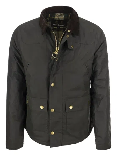 Barbour Reelin Corduroy-collar Jacket In Animal Print