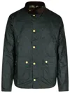 Barbour Bottle Green Cotton Reelin Jacket In Green