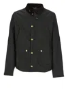 Barbour Reelin Coated Jacket In Green