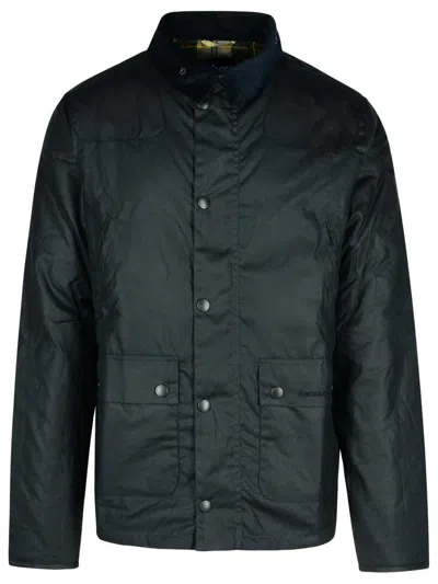 BARBOUR BARBOUR 'REELIN' NAVY WAXED COTTON JACKET
