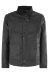 Barbour Reelin Wax Jacket In Blue