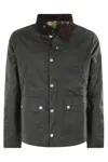 Barbour Reelin Wax Jacket In Green