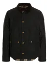Barbour Reeline Puffer Jackets Green In Black