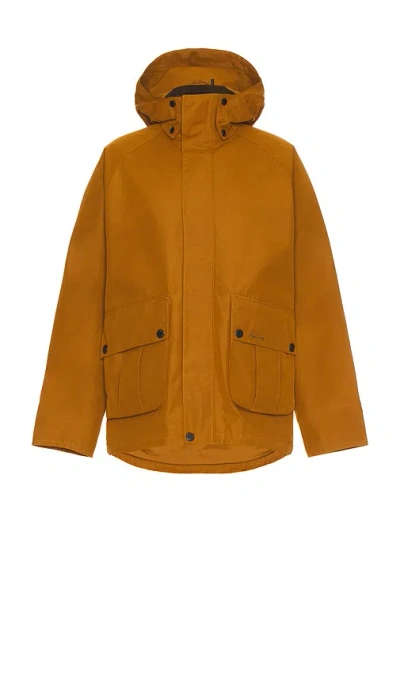 Barbour Re-engineered Hooded Wading Spey Showerproof Jacket In Brown
