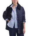 Barbour Reeth Quilt Womens Jacket In Blue In Navy