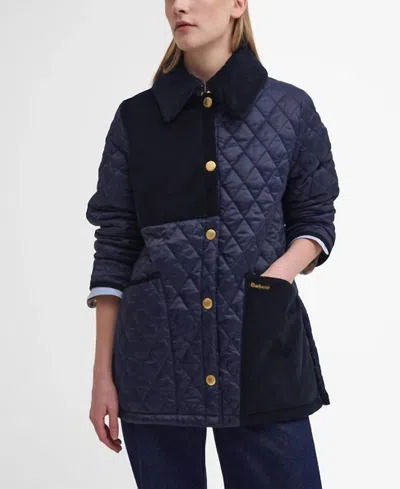 Barbour Reeth Quilt Womens Jacket In Blue