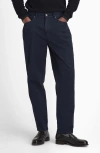 Barbour Regular Fit Straight Leg Stretch Twill 5-pocket Pants In Blue