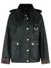 Barbour Reighton Spey Olive Green Waxed Cotton Jacket