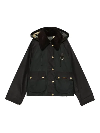 Barbour Reighton Hooded Jacket In Green