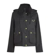 Barbour Catton Corduroy-collar Jacket In Black