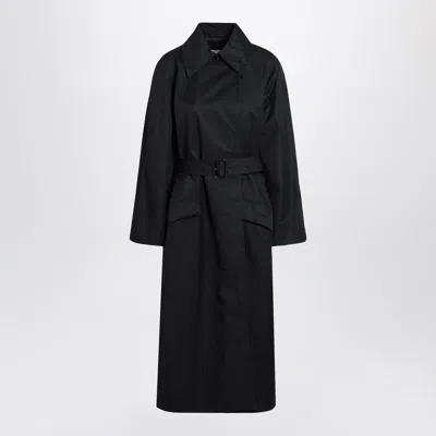 BARBOUR BARBOUR  RENCH COAT HARLEY  THE EDIT BY ALEXA NAVY BLUE