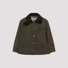 Barbour X Erdem Reversible Clover Logo Jacket In Khaki Brn