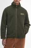 Barbour Reversible Fleece Jacket In Green