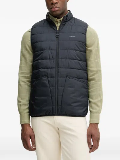 Barbour Reversible High-neck Quilted Gilet In Transparent