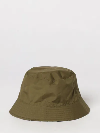 Barbour Reversible Polyester Hat In Green