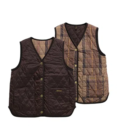 Barbour Reversible Quilted Gilet In Brown