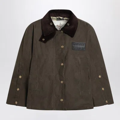 BARBOUR REVERSIBLE WATERPROOF JACKET CLOVER BARBOUR X ERDEM