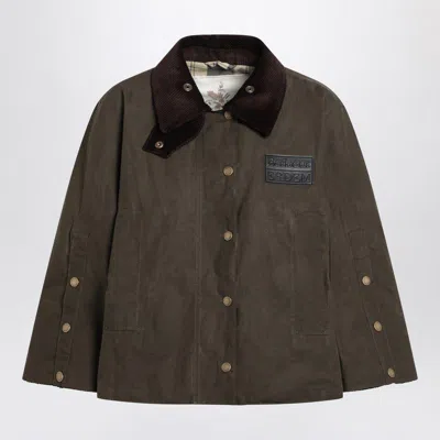 BARBOUR BARBOUR REVERSIBLE WATERPROOF JACKET CLOVER BARBOUR X ERDEM