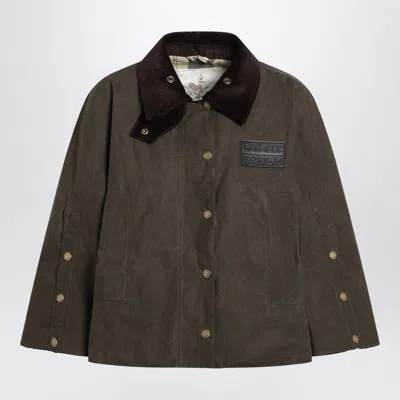 BARBOUR BARBOUR  REVERSIBLE WATERPROOF JACKET CLOVER  X ERDEM