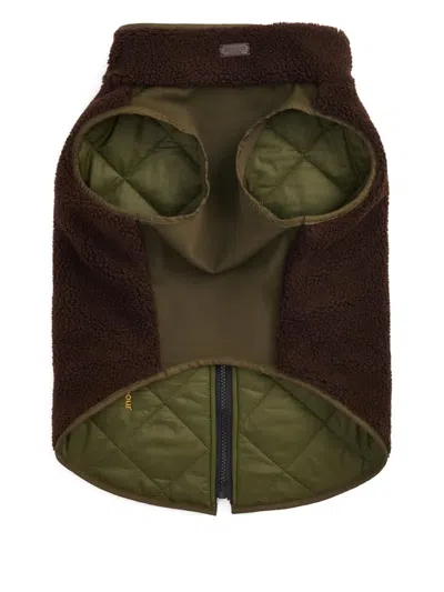 Barbour Reversible Zip-fastening Pet Coat In Green