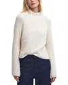 Barbour Rhonda Funnel Neck Wool Blend Sweater In Cloud