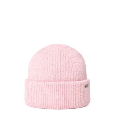 Barbour Ribbed Hemmed Knitted Cold Cap In Pink