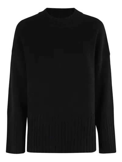 Barbour Ribbed-knit Jumper In Black