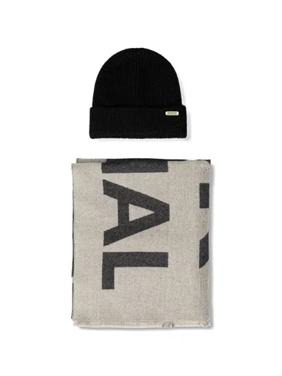Barbour Ribbed-knit Beanie Hat In Transparent
