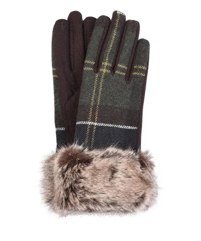Barbour Ridley Tartan Gloves In Multi