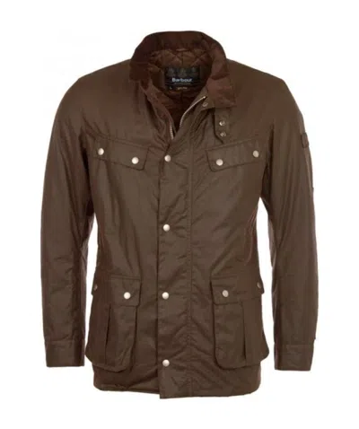 Barbour Right-collar Casual Jacket In Brown
