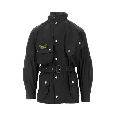 Barbour Riginal Waxed Jacket In Black