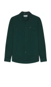Barbour Robertson Tailored Herringbone Shirt In Green