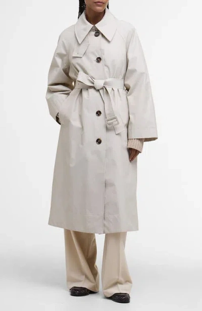 Barbour Robyn Water Resistant Trench Coat In White