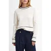Barbour Rochelle Sweater In Cloud White