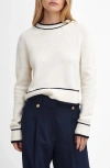 Barbour Rochelle Sweater In Cloud White